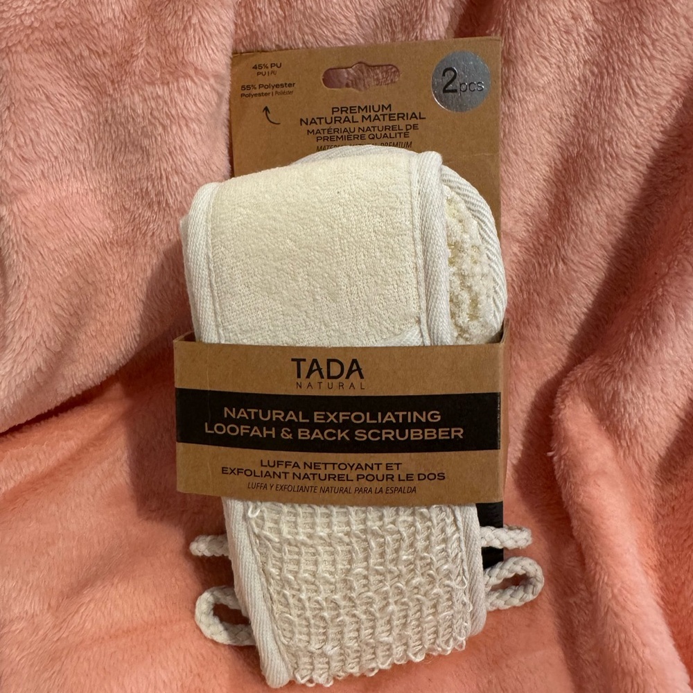 TADA Natural Exfoliating Loofah & Back Scrubber